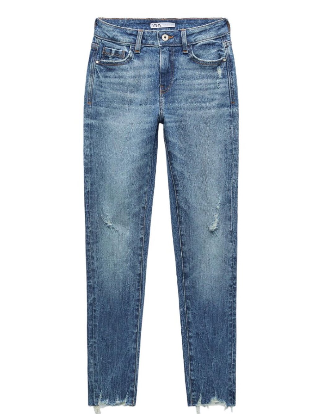 Zara Skinny Distressed Jeans 10